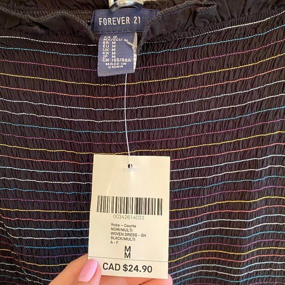 Forever 21 Rainbow Stripe Tube Dress - Picture 4 of 4